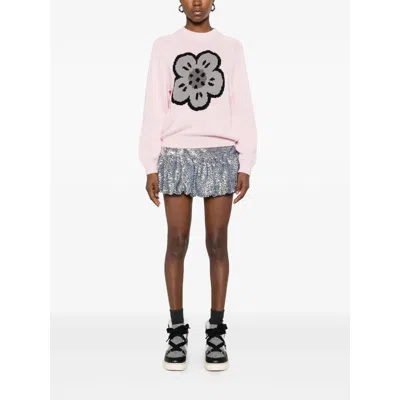 Kenzo Pink Cotton Blend Sweater In Pink