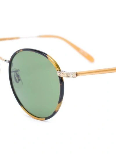 Shop Garrett Leight Wilson Sunglasses In Green
