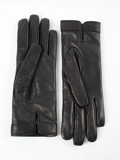 Shop Gucci Glove Gg In Black