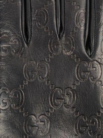 Shop Gucci Glove Gg In Black