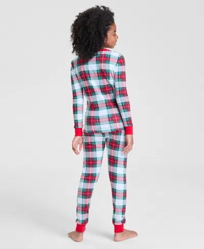 Holiday Lane Family Pajamas Kids 5-14 Merry Plaid Snug-fit Pajama Set, Macy's Exclusive In Multi