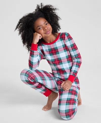 Holiday Lane Family Pajamas Kids 5-14 Merry Plaid Snug-fit Pajama Set, Macy's Exclusive In Multi