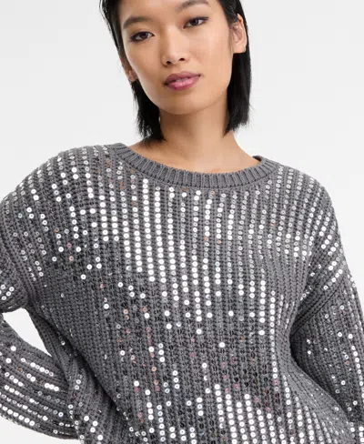 Inc International Concepts Women's Bold Sequin Sweater, Macy's Exclusive In Multi