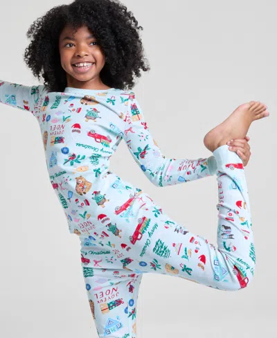 Holiday Lane Kids 5-14 Winter Holiday Snug-fit Pajama Set, Macy's Exclusive In Multi