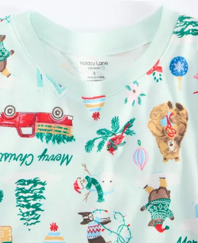 Holiday Lane Kids 5-14 Winter Holiday Snug-fit Pajama Set, Macy's Exclusive In Multi