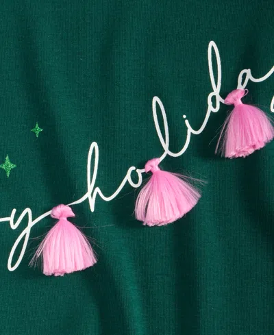 Holiday Lane Women's Festive Moment Long-sleeve Top, Macy's Exclusive In Green