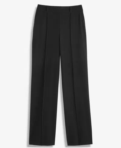 Inc International Concepts Women's High-rise Wide-leg Pants, Macy's Exclusive In Black