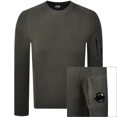 C.p. Company Crew Neck Long Sleeve Knitwear Re-wool In Gray