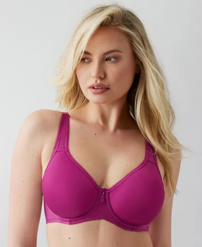 Wacoal Basic Beauty Full-figure Spacer Underwire T-shirt Bra In Purple
