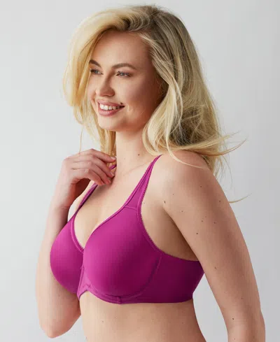 Wacoal Basic Beauty Full-figure Spacer Underwire T-shirt Bra In Purple