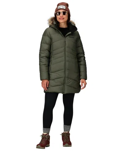 Marmot Montreal 700 Fill Power Down Parka In Green