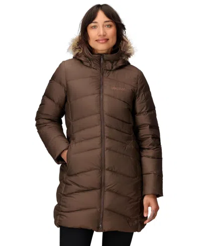 Marmot Montreal 700 Fill Power Down Parka In Brown