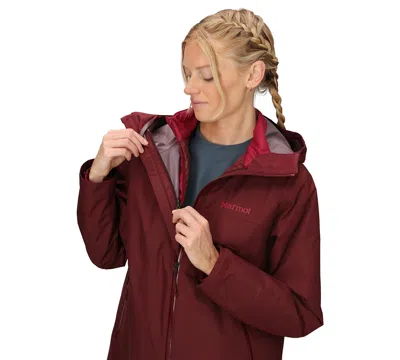 Marmot Women's Minimalist 3-in-1 Long Sleeve Jacket In Brown
