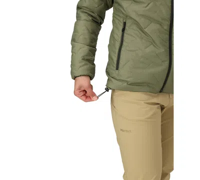 Marmot Women's Quilt Long Sleeve Fixed Hoodie In Green