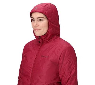 Marmot Women's Quilt Long Sleeve Fixed Hoodie In Brown