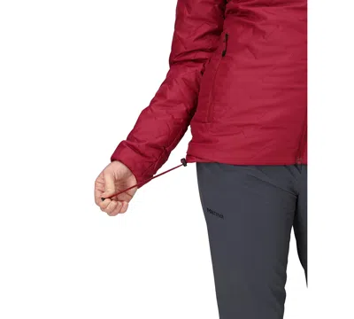 Marmot Women's Quilt Long Sleeve Fixed Hoodie In Brown