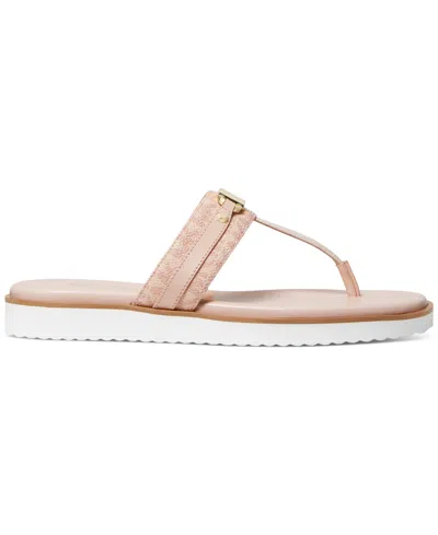 Michael Kors Michael  Women's Farrah Thong Sandals In Pink