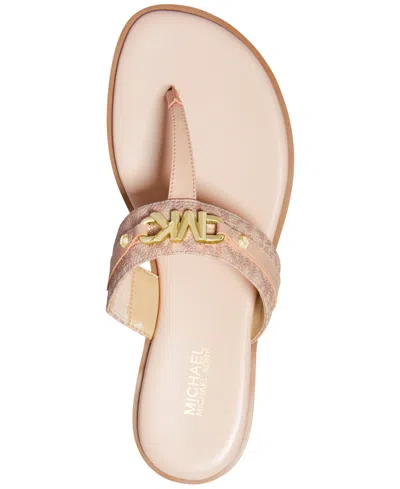 Michael Kors Michael  Women's Farrah Thong Sandals In Pink