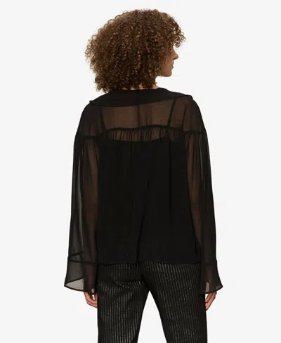 Sanctuary Women's Secret Lover Long-sleeve Top In Black