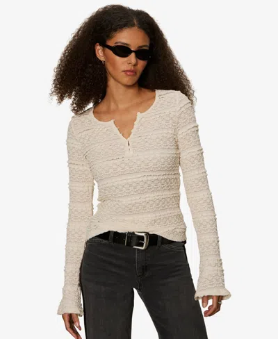 Sanctuary Lovely Lace Top In Neutral