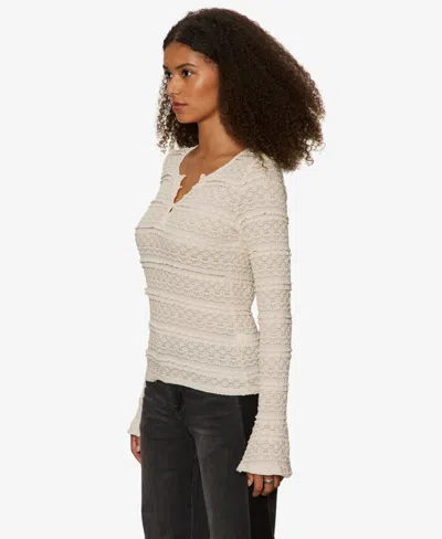 Sanctuary Lovely Lace Top In Neutral