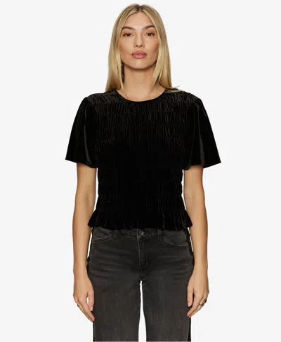 Sanctuary Women's We Belong Together Short-sleeve Top In Black