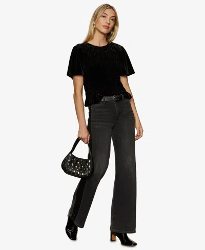 Sanctuary Women's We Belong Together Short-sleeve Top In Black