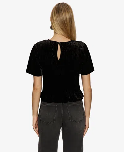 Sanctuary Women's We Belong Together Short-sleeve Top In Black