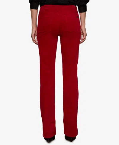Sanctuary Women's Velveteen Brook Bootcut Stretch Pants In Red