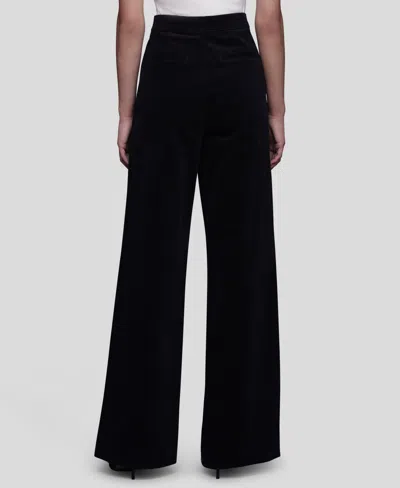 Avec Les Filles Women's Double-zipper Wide-leg Pants In Black
