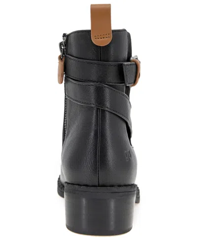 Gentle Souls Women's Bolton Buckle Booties In Black