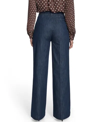 Tommy Hilfiger Women's High Rise Denim Sailor Pants In Blue