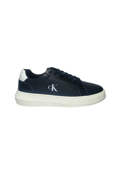 Calvin-klein-jeans Men's Shoes Calvin Klein Jeans Low Sneakers, With Side Logo, Black Laces In Black