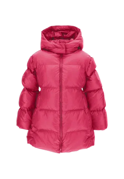 Monnalisa Polyester Down Jacket In Pink