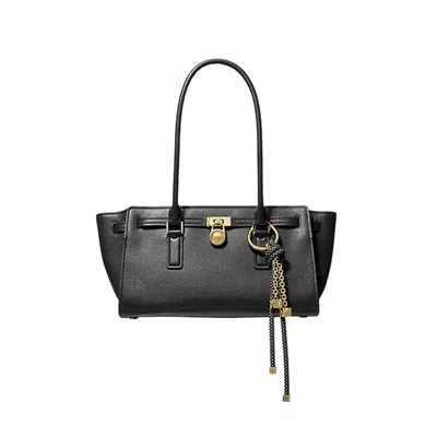 Michael Kors Shoulder Bags Woman  - Sm Ew Shldr Tote W Charm - Black In Black