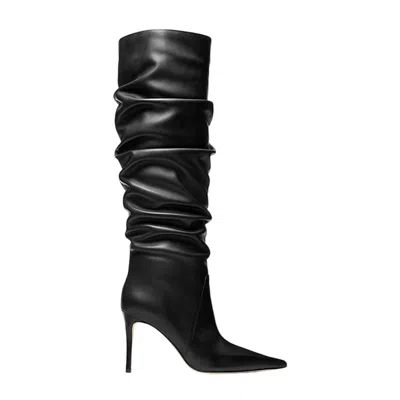Michael Kors Slouchy Pointed-toe Boots In Black