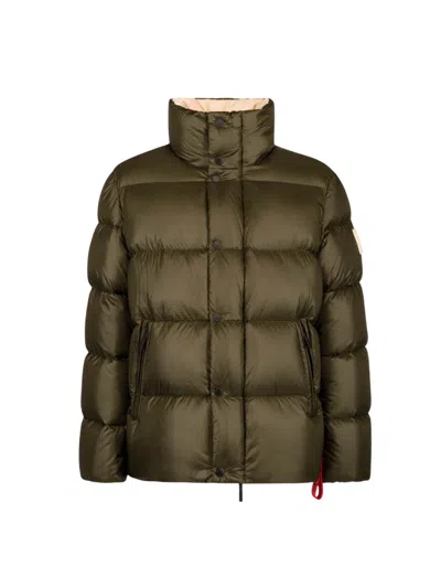 After Label Press-stud Puffer Jacket In Green