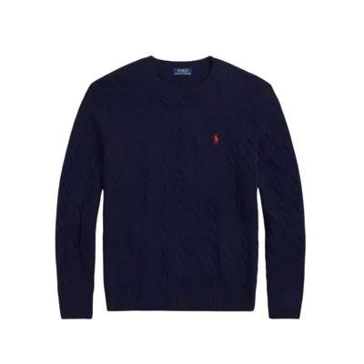 Polo Ralph Lauren Lscablecnpp-long Sleeve-pullover In Blue