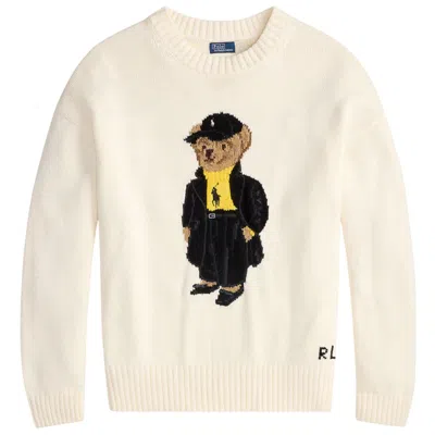 Polo Ralph Lauren Cotton Hoodie With Logo In Neutral