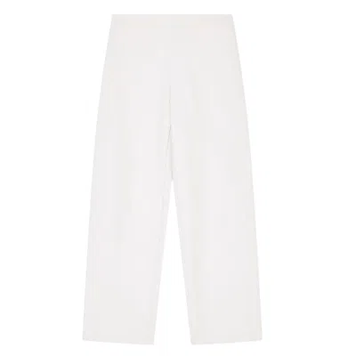 Emporio Armani Straight-leg Trousers In White
