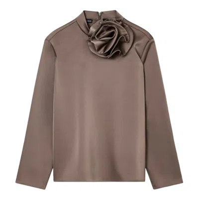 Emporio Armani Canoes And Top Woman  - Top - Brown In Brown