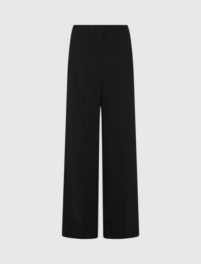 Marella Stretch Chino Trousers - Navy In Black