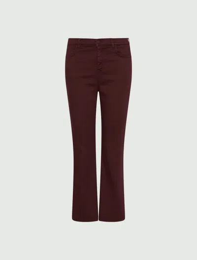 Marella Trousers Woman Burgundy In Brown