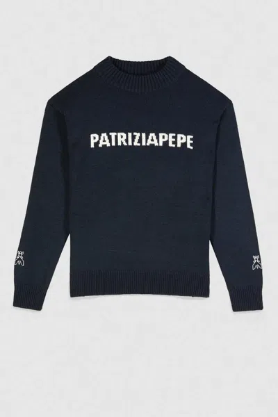 Patrizia Pepe Blue Shirt In Blue