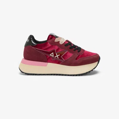 Sun 68 Shoes Woman Burgundy In Multi