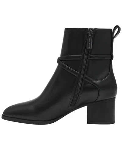 Anne Klein Maurice Maur01f9 Women's Bootie Black Leather Ankle Boots Jobb2040 In Black