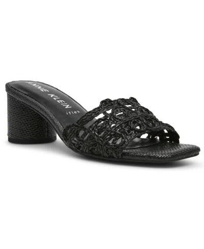 Anne Klein Women's Flores Block Heel Sandals In Black