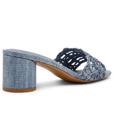 Anne Klein Women's Flores Block Heel Sandals In Blue