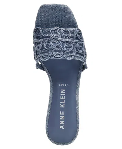Anne Klein Women's Flores Block Heel Sandals In Blue