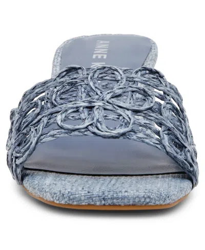 Anne Klein Women's Flores Block Heel Sandals In Blue